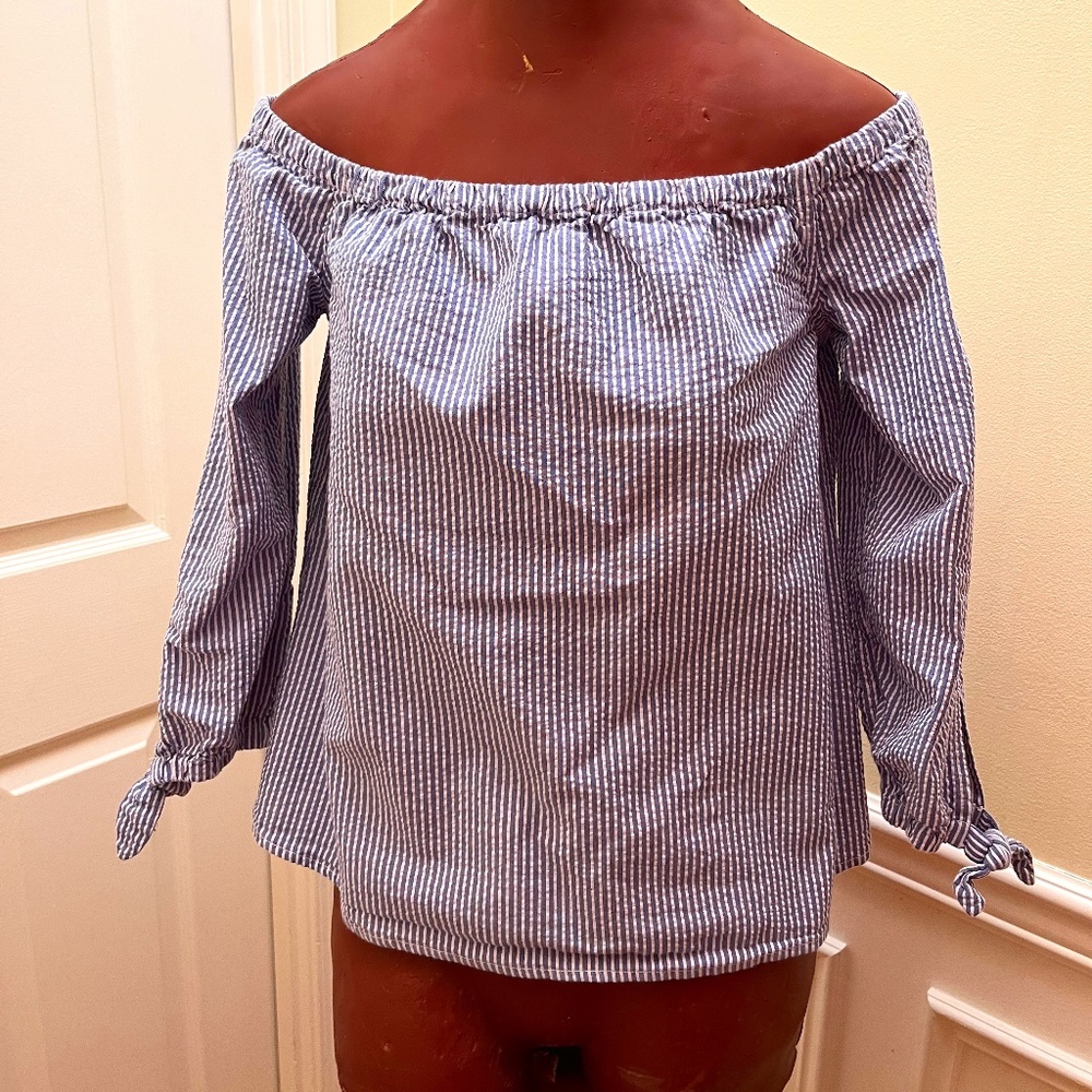 Seersucker top